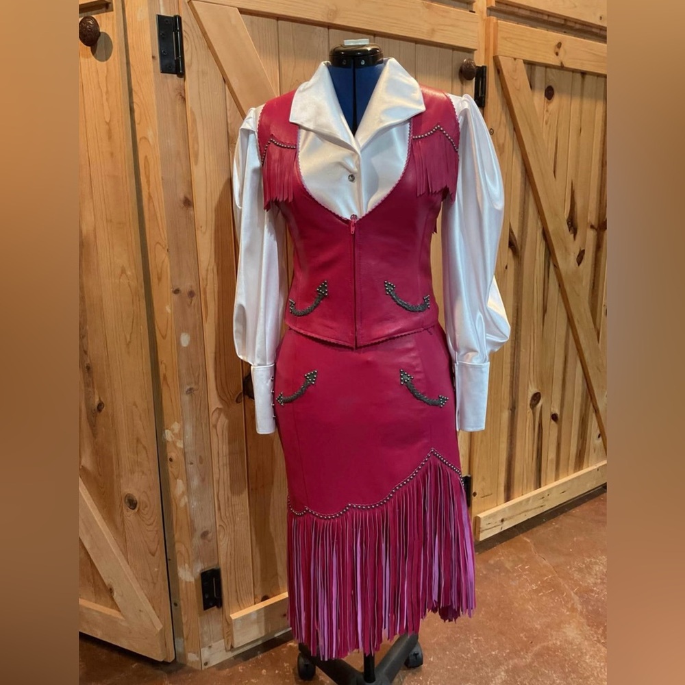 Western Outfit Real Lambskin leather.
